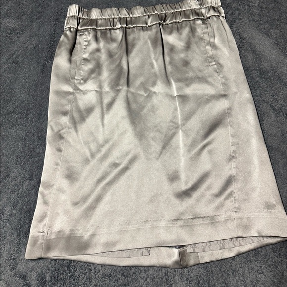 J Crew Shiny silver pencil skirt - Absolutely gorgeous shiny silver - Size:12 - Picture 1 of 8